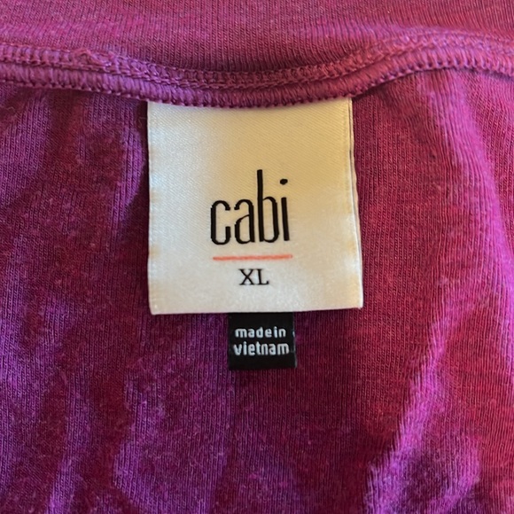 CAbi Serenity Tee Heather Violet Sz XL #3998 EUC - Picture 3 of 6
